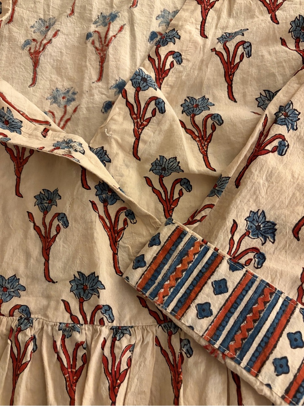 The Indian Ethnic Co. Women’s Block Print Dress - Picture 6 of 7